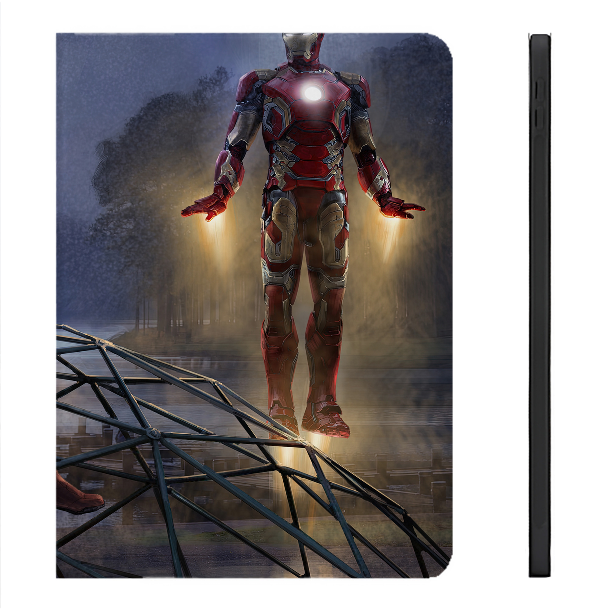 （画像用） Spider Man スパイダーマン IPadケース ペンホルダー付き ブックスタイルデザイン